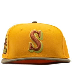 New Era X Politics Seattle Mariners 59FIFTY Fitted Hat - Gold/Copper