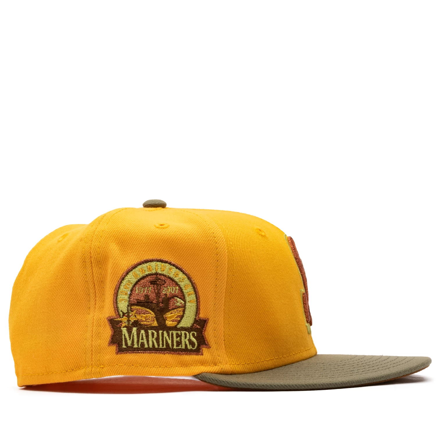 New Era X Politics Seattle Mariners 59FIFTY Fitted Hat - Gold/Copper 4 New Era X Politics Seattle Mariners 59FIFTY Fitted Hat - Gold/Copper - Image 2