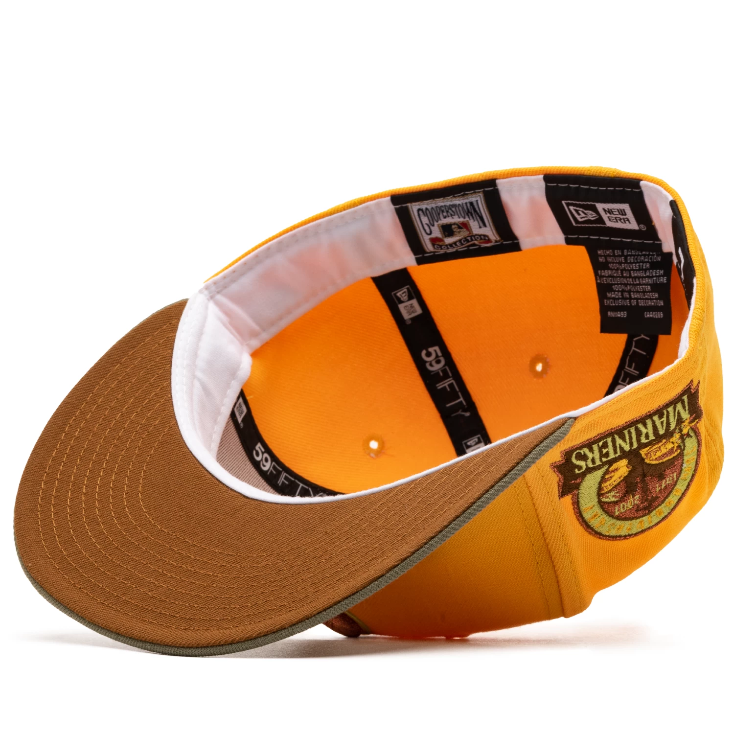 New Era X Politics Seattle Mariners 59FIFTY Fitted Hat - Gold/Copper 7 New Era X Politics Seattle Mariners 59FIFTY Fitted Hat - Gold/Copper - Image 5