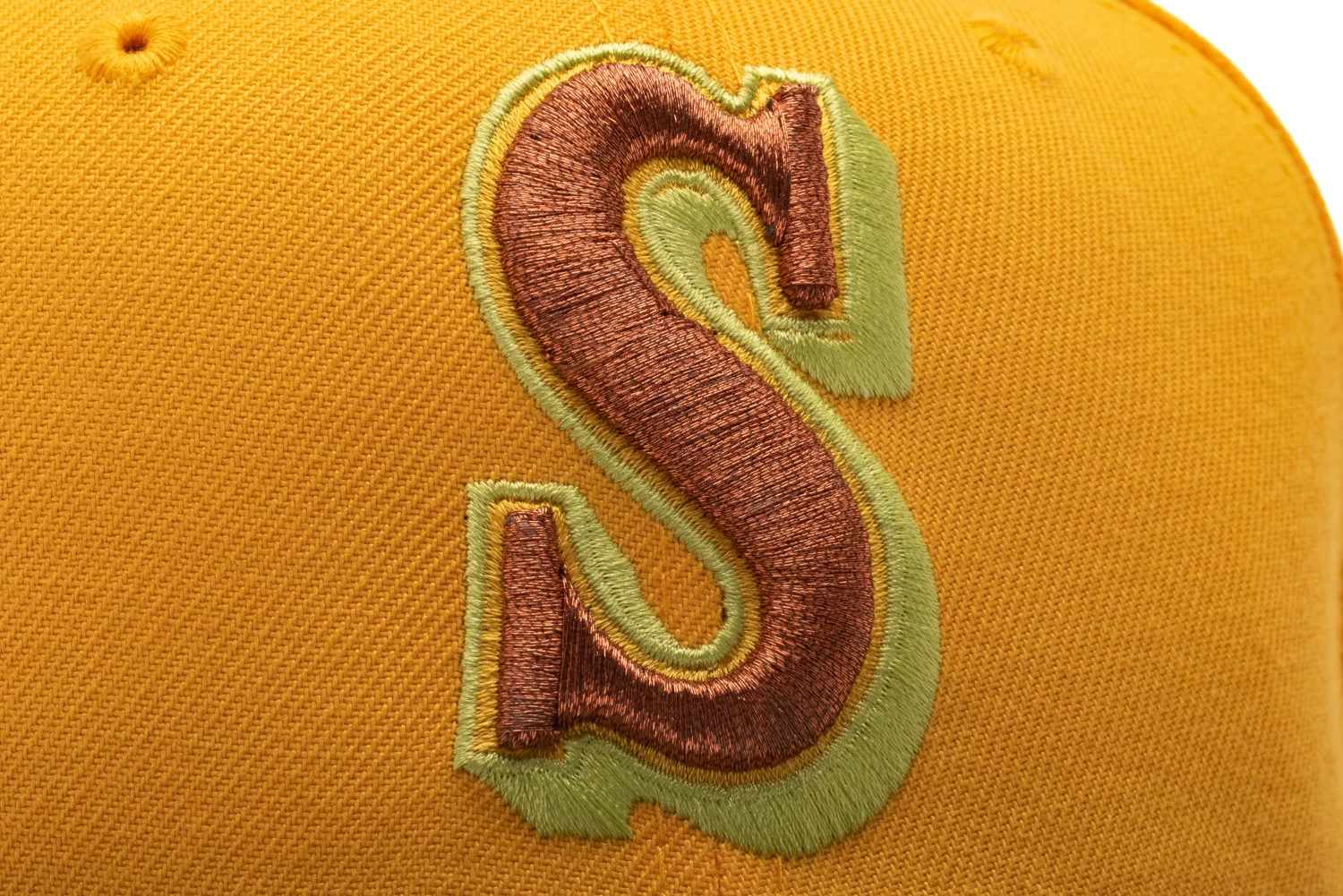 New Era X Politics Seattle Mariners 59FIFTY Fitted Hat - Gold/Copper 8 New Era X Politics Seattle Mariners 59FIFTY Fitted Hat - Gold/Copper - Image 6