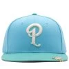 Politics X New Era 59FIFTY Fitted Hat - Seafoam/Clear Mint/Light Bronze -Fashion clothing Sneaker Politics NewEra Teal 131 111738 WB 2