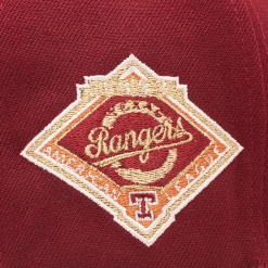 New Era X Politics Texas Rangers 59FIFTY Fitted Hat - Russet/Sand -Fashion clothing Sneaker Politics NewEra TexasFittedFriday WHITEBOX 2