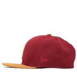 New Era X Politics Texas Rangers 59FIFTY Fitted Hat - Russet/Sand -Fashion clothing Sneaker Politics NewEra TexasFittedFriday WHITEBOX 6 1