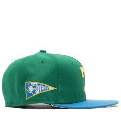 New Era X Politics Texas Rangers 59FIFTY Fitted Hat - Botanical Green/Air Force Blue -Fashion clothing Sneaker Politics NewEra TexasRangersGreenHat 131 1117712 WB 2