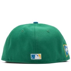New Era X Politics Texas Rangers 59FIFTY Fitted Hat - Botanical Green/Air Force Blue -Fashion clothing Sneaker Politics NewEra TexasRangersGreenHat 131 1117712 WB 3