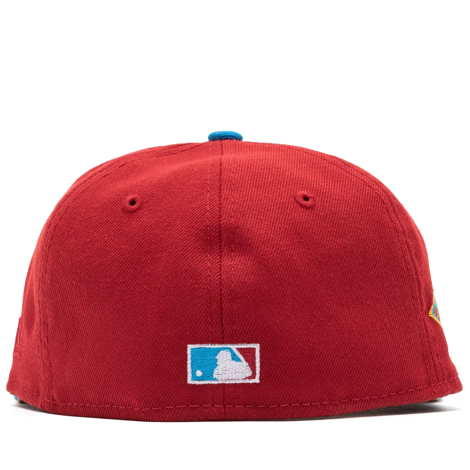 New Era X Politics Texas Rangers 59FIFTY Fitted Hat - Pinot Red/Cardinal Blue 5 New Era X Politics Texas Rangers 59FIFTY Fitted Hat - Pinot Red/Cardinal Blue - Image 3