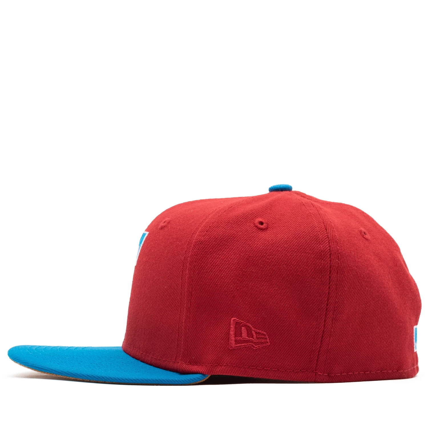 New Era X Politics Texas Rangers 59FIFTY Fitted Hat - Pinot Red/Cardinal Blue 6 New Era X Politics Texas Rangers 59FIFTY Fitted Hat - Pinot Red/Cardinal Blue - Image 4