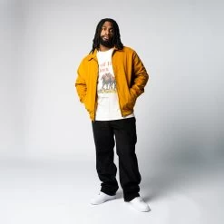 One Of These Days Corduroy Jacket - Mustard -Fashion clothing Sneaker Politics OOTD LostWeekend MODELED 131 113682 WB 1