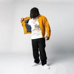 One Of These Days Corduroy Jacket - Mustard -Fashion clothing Sneaker Politics OOTD LostWeekend MODELED 131 113682 WB 2