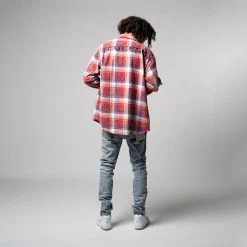 Purple Brand Plaid Shirt - Multi -Fashion clothing Sneaker Politics PURPLE SS23 MODEL 131 111458 131 111466 WB 2