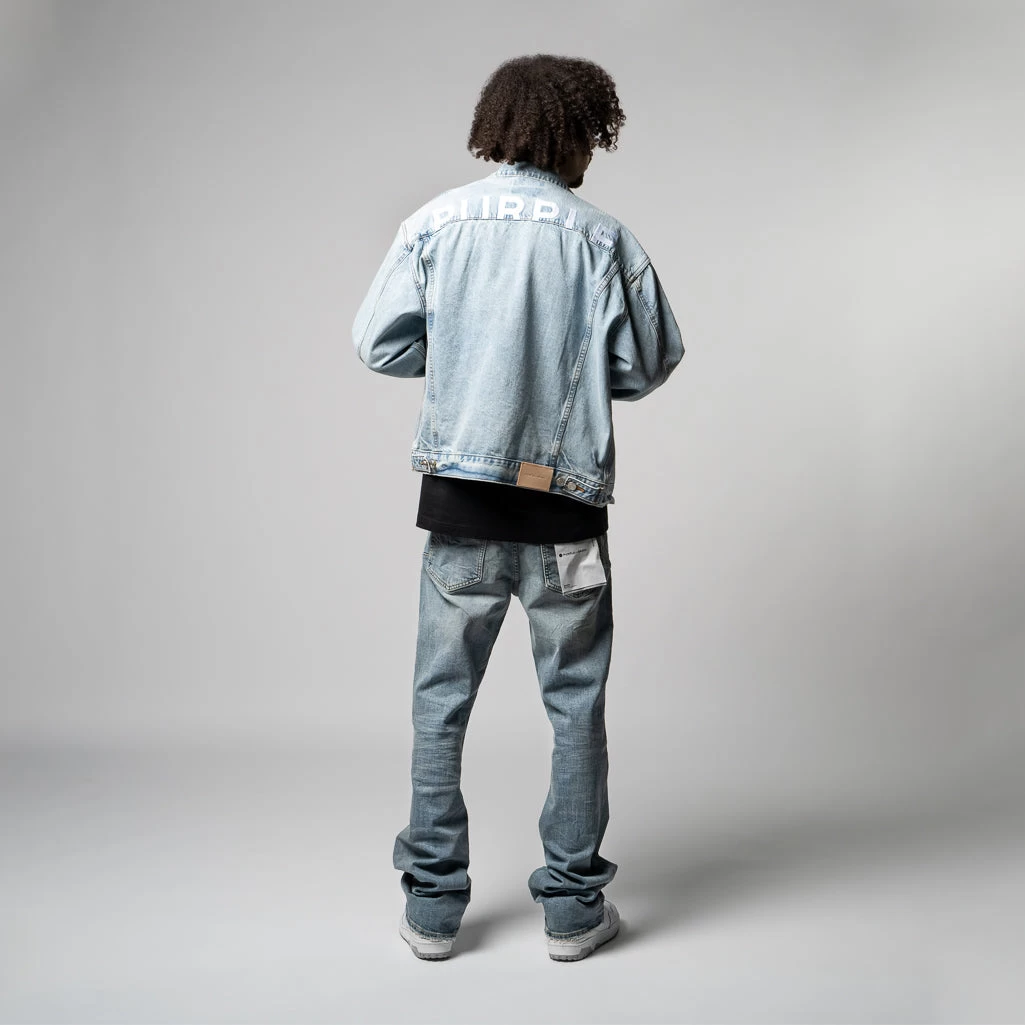 Purple Brand Low Rise Bootcut Jean - Washed Mid Indigo 6 Purple Brand Low Rise Bootcut Jean - Washed Mid Indigo - Image 4