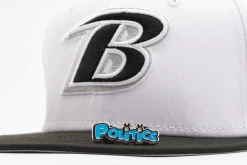 New Era X Politics Baltimore Ravens 59FIFTY Fitted Hat - White/Black -Fashion clothing Sneaker Politics Politics FamilyGuyBrianHate 131 112422 WB Re 3