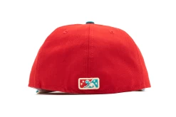 New Era X Politics Queens Kings 59FIFTY Fitted Hat - Bright Red/Aqua -Fashion clothing Sneaker Politics Politics FamilyGuyQuagHat 131 112417 WB Re 3