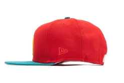 New Era X Politics Queens Kings 59FIFTY Fitted Hat - Bright Red/Aqua -Fashion clothing Sneaker Politics Politics FamilyGuyQuagHat 131 112417 WB Re 4