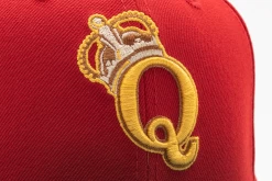 New Era X Politics Queens Kings 59FIFTY Fitted Hat - Bright Red/Aqua -Fashion clothing Sneaker Politics Politics FamilyGuyQuagHat 131 112417 WB Re 5