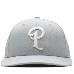 Politics X New Era Low Pro 59FIFTY Fitted Hat - Grey/Chrome