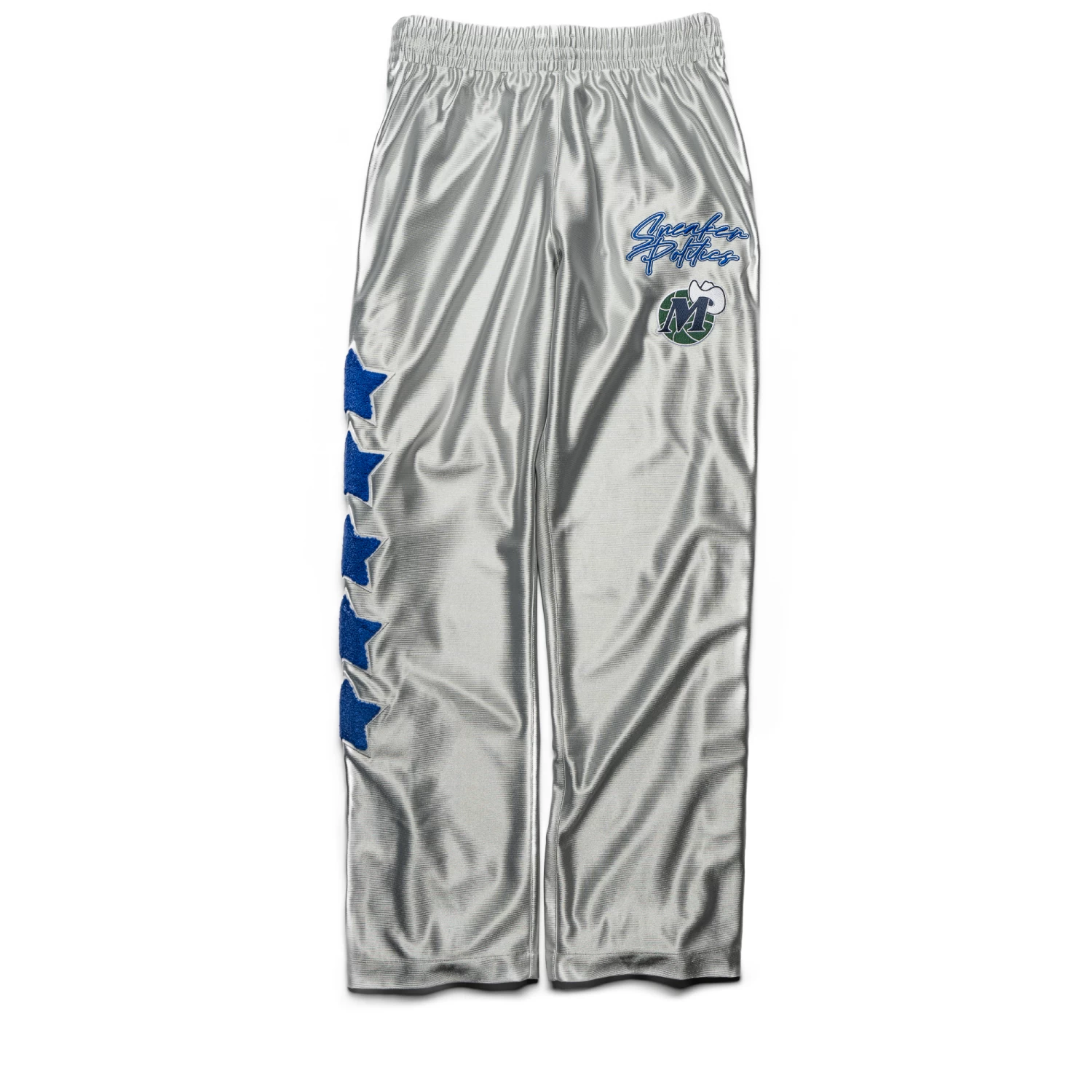 Politics X Mitchell & Ness Dallas Mavericks Tear Away Pants - Light Grey 3 Politics X Mitchell & Ness Dallas Mavericks Tear Away Pants - Light Grey