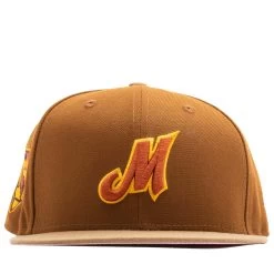 New Era X Politics Portland Mavericks 59FIFTY Fitted Hat - Brown/Khaki