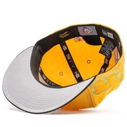 Politics X New Era Ellis D 59FIFTY Fitted Hat - Yellow/Black -Fashion clothing Sneaker Politics Politics MonuPirates 131 108265 WB2 1 73ee60df f19a 4377 9bc2 17e8b29e1789