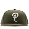 Politics X New Era 59FIFTY - New Olive/Yellow -Fashion clothing Sneaker Politics Politics NewOlive 131 111361 WB 1