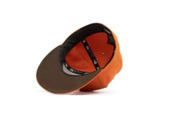 Politics X New Era 59FIFTY Fitted Hat - Flight Orange/Walnut -Fashion clothing Sneaker Politics Politics OrangeHat 131 111353 WB 5