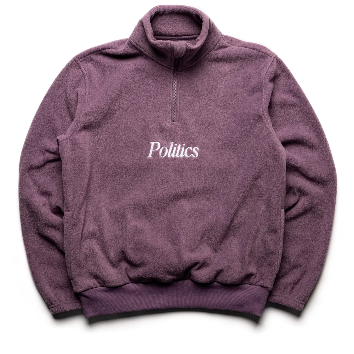Politics Quarter Zip Fleece - Purple 3 Politics Quarter Zip Fleece - Purple
