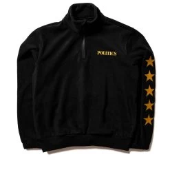 Politics Civvies Quarter Zip - Black