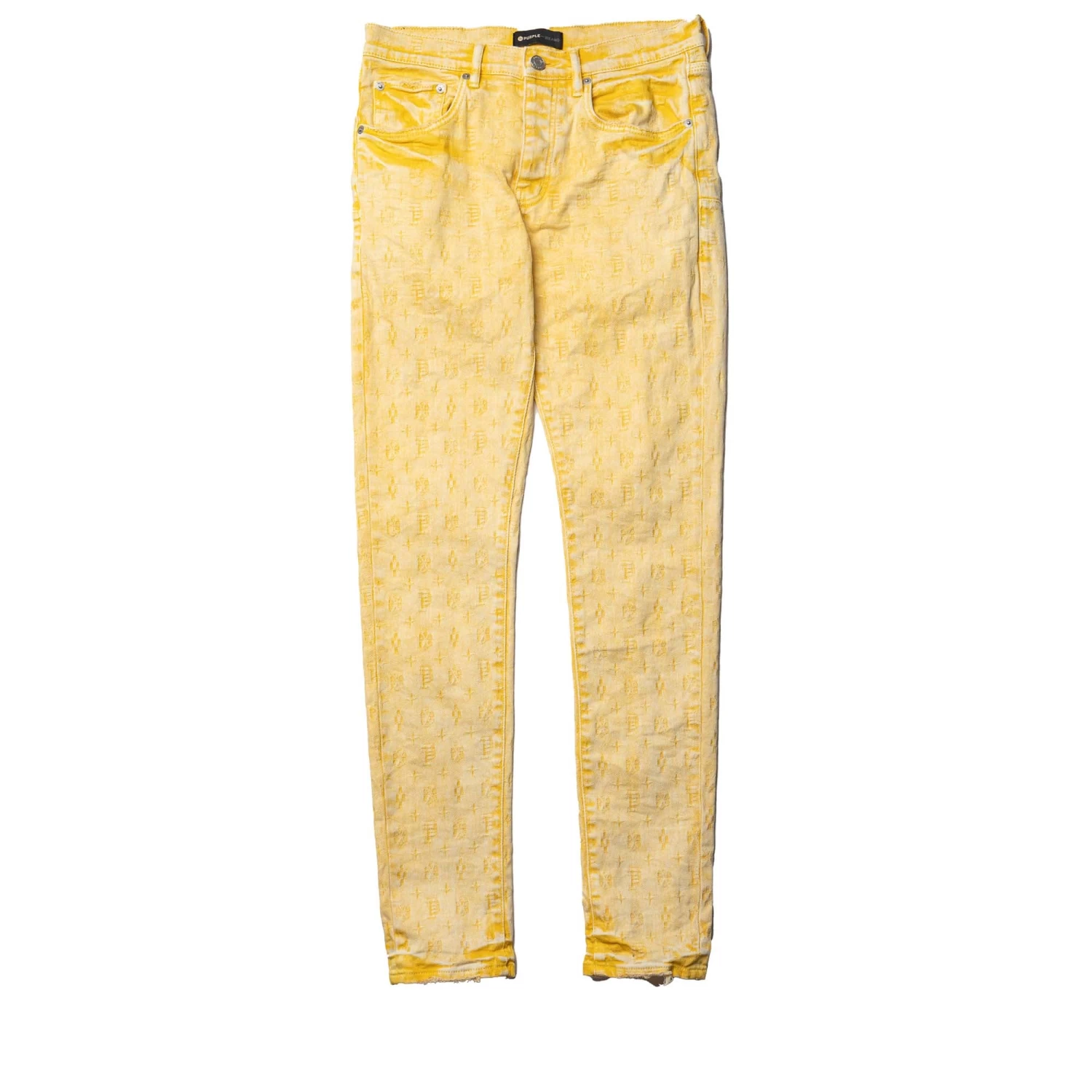 Purple Brand Low Rise Skinny Jean - Gold Jacquard 3 Purple Brand Low Rise Skinny Jean - Gold Jacquard