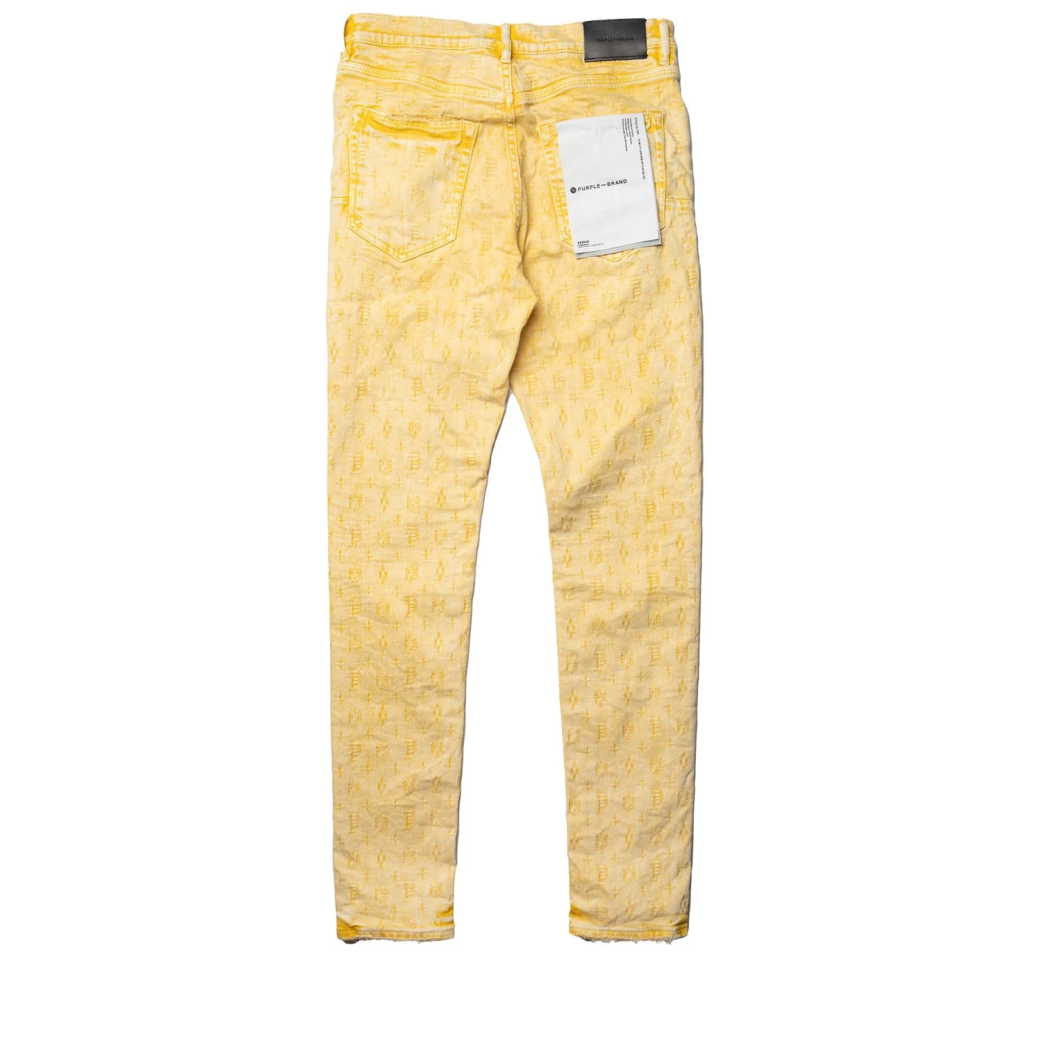 Purple Brand Low Rise Skinny Jean - Gold Jacquard 4 Purple Brand Low Rise Skinny Jean - Gold Jacquard - Image 2