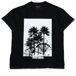Purple Palms Tee - Black