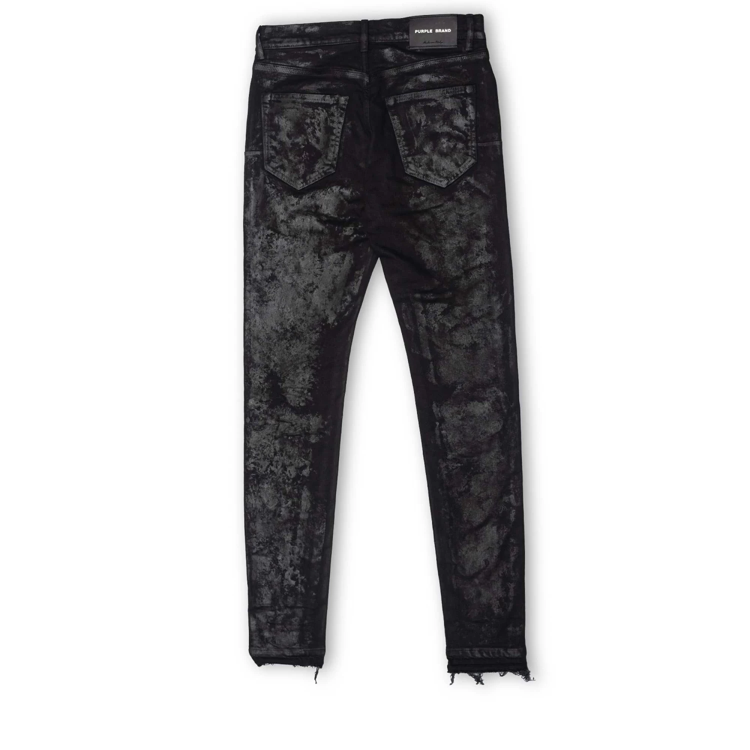 Purple Brand Low Rise Skinny Jean - Blackest Wax Denim 4 Purple Brand Low Rise Skinny Jean - Blackest Wax Denim - Image 2