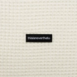 Thisisneverthat Waffle Polo - Natural -Fashion clothing Sneaker Politics TINT Winter22 WB 26