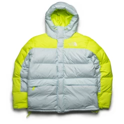 The North Face HMLYN Down Parka - White/Neon Green