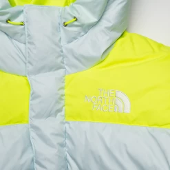 The North Face HMLYN Down Parka - White/Neon Green -Fashion clothing Sneaker Politics TNF dec22 131 111375 WB 2