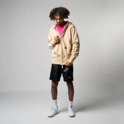 Advisory Board Crystals Faux Leather Shorts - Black -Fashion clothing Sneaker Politics abc Mar23 MODEL 131 111634 131 111624 WB 1