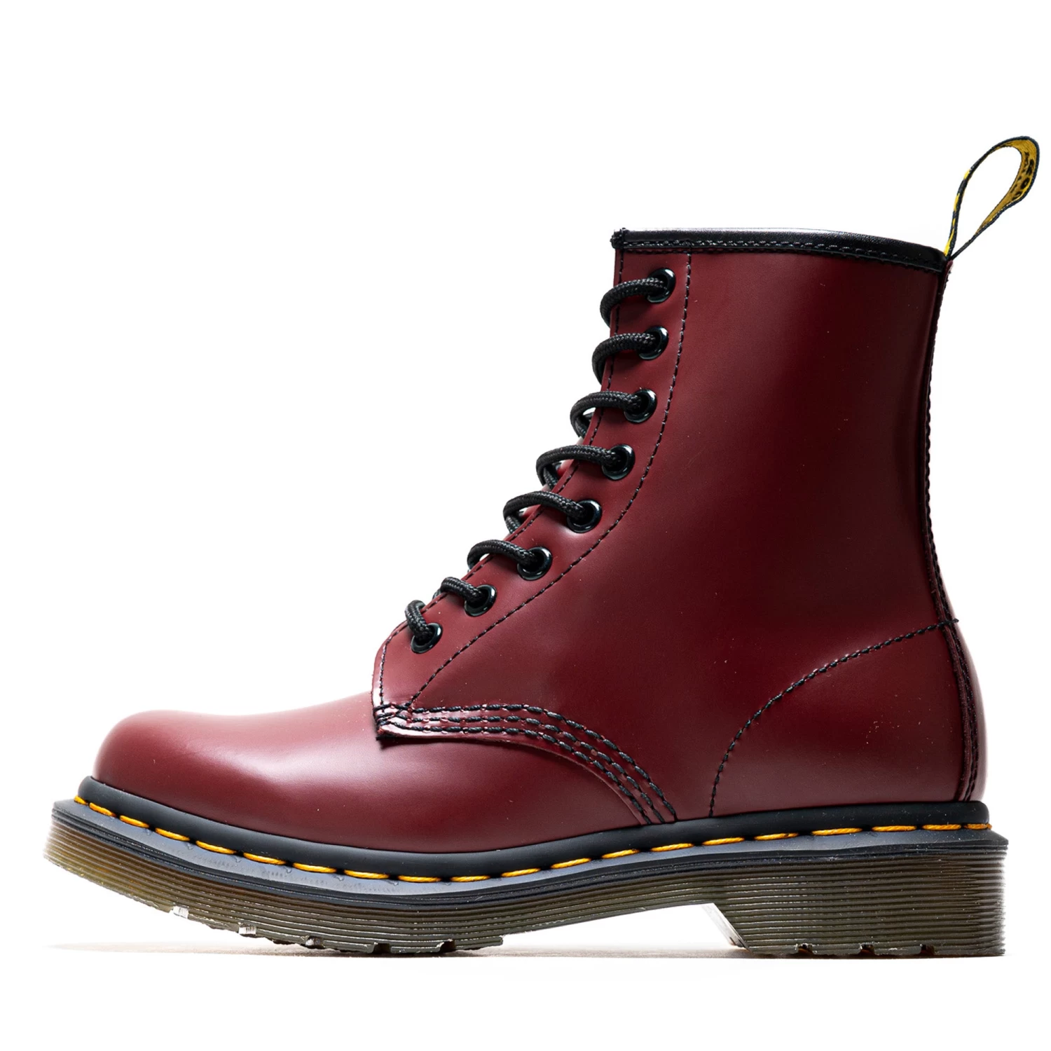Women's Dr. Martens 1460 Smooth Leather Boot - Cherry Red 3 Women's Dr. Martens 1460 Smooth Leather Boot - Cherry Red