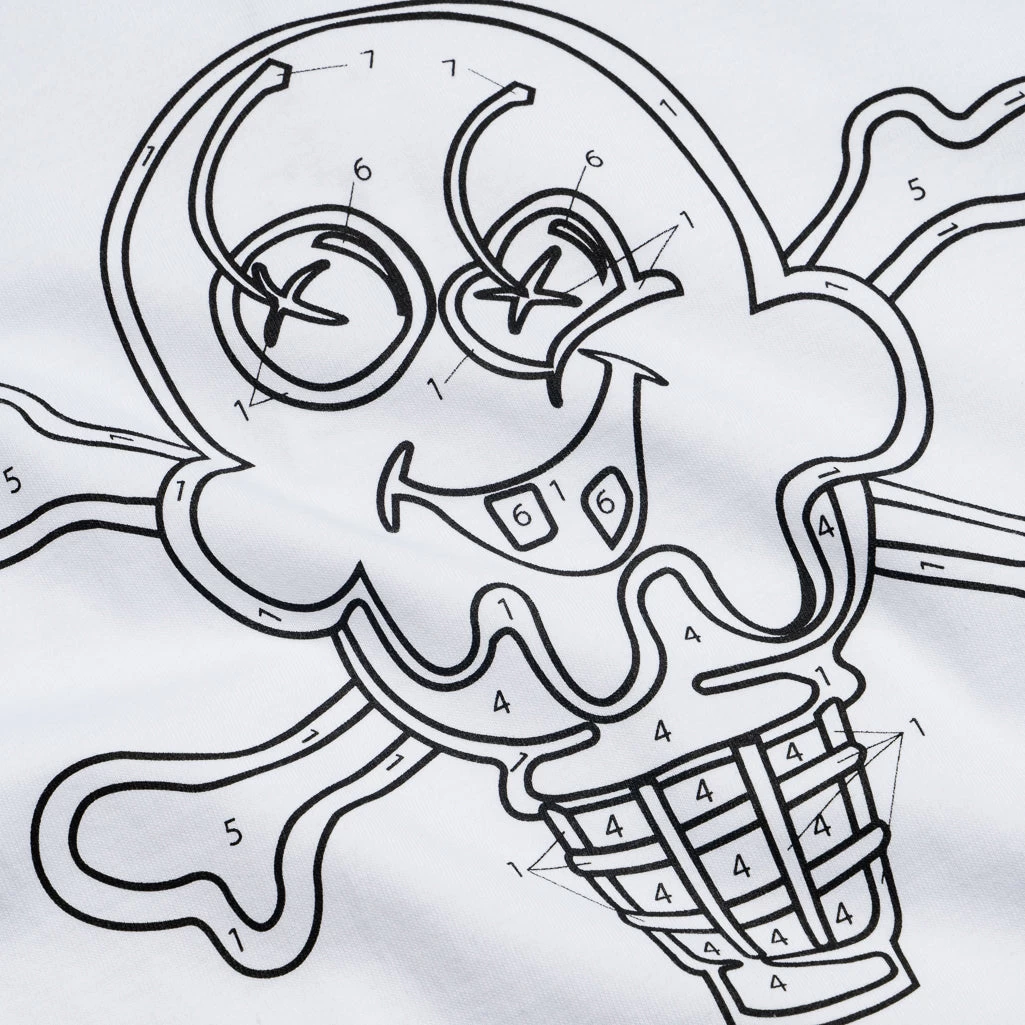 Ice Cream Color Time Tee - White 5 Ice Cream Color Time Tee - White - Image 3