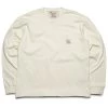 One Of These Days Woolrich L/S Pocket Tee - Bone -Fashion clothing Sneaker Politics ootd woolrich 131 112106 WB 1