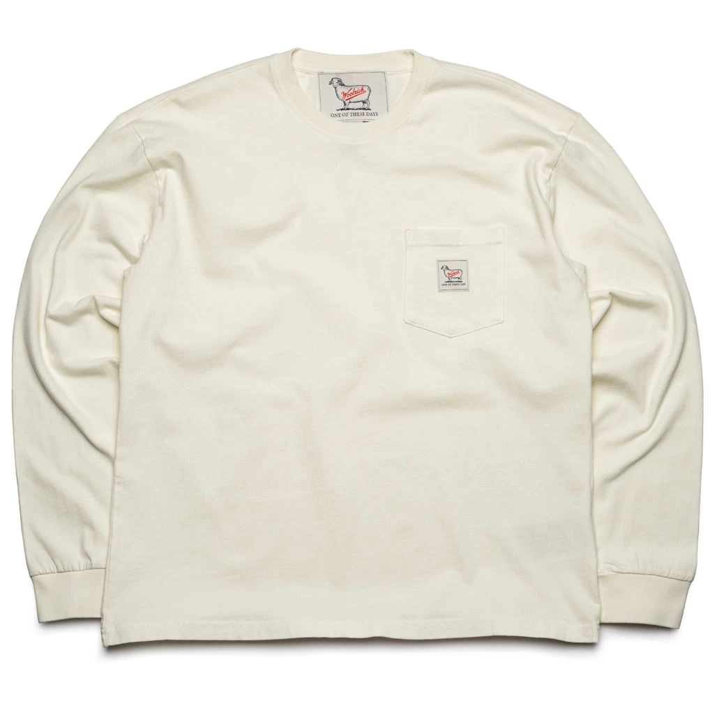 One Of These Days Woolrich L/S Pocket Tee - Bone 3 One Of These Days Woolrich L/S Pocket Tee - Bone