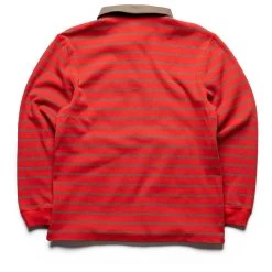 Pleasures Championship Rugby Shirt - Red -Fashion clothing Sneaker Politics pleasures FW22 CutandSew 131 109758 WB 3