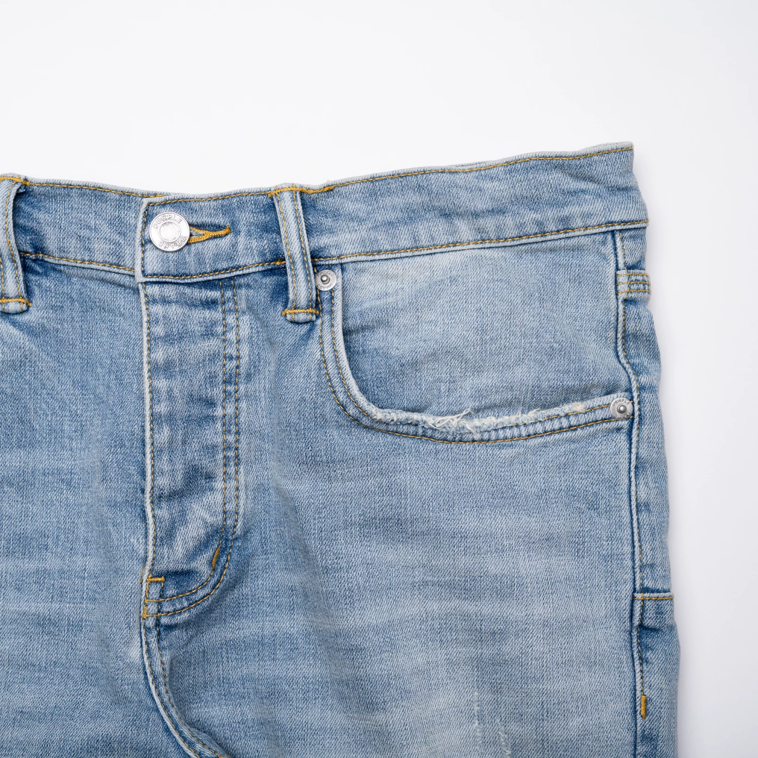 Purple Brand Low Rise Skinny Jean - Light Indigo Wash 6 Purple Brand Low Rise Skinny Jean - Light Indigo Wash - Image 4