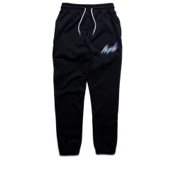 Purple Brand Script Sweatpant - Black