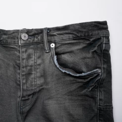 Purple Brand Low Rise Skinny Jean - Faded Gunmetal With Side Stripe -Fashion clothing Sneaker Politics purple PreSpring23 131 110836 WB 2