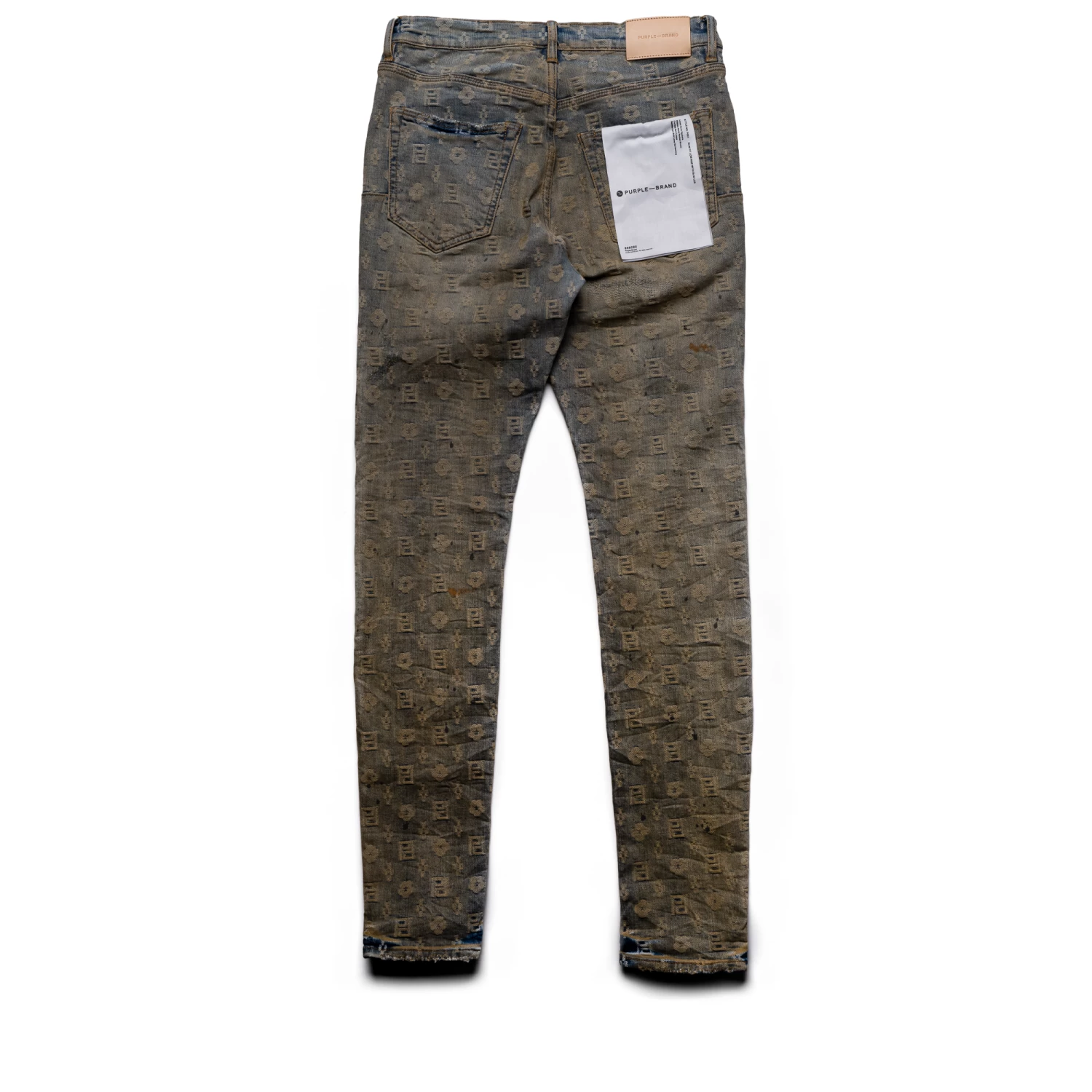 Purple Brand Low Rise Skinny Jean - Indigo Monogram Oil Repair 4 Purple Brand Low Rise Skinny Jean - Indigo Monogram Oil Repair - Image 2