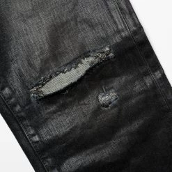 Purple Brand Low Rise Skinny Jean - Mid Indigo Black Coated Gradient -Fashion clothing Sneaker Politics purple SS23 131 111457 WB 2