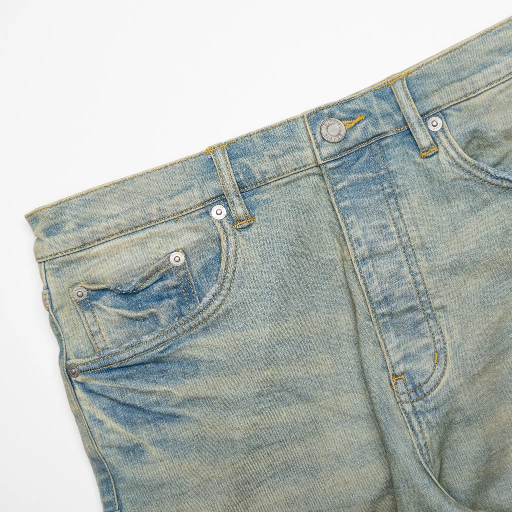 Purple Brand Mid Rise Straight Jean - Light Indigo Dirty Wax 6 Purple Brand Mid Rise Straight Jean - Light Indigo Dirty Wax - Image 4
