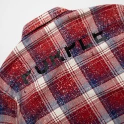 Purple Brand Plaid Shirt - Multi -Fashion clothing Sneaker Politics purple SS23 131 111466 WB 3