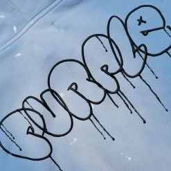 Purple Brand Oversized Fit Hoodie - Placid Blue -Fashion clothing Sneaker Politics purple SS23 131 111474 WB 3