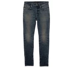 Purple Brand Low Rise Skinny Jean - Tinted Mid Indigo