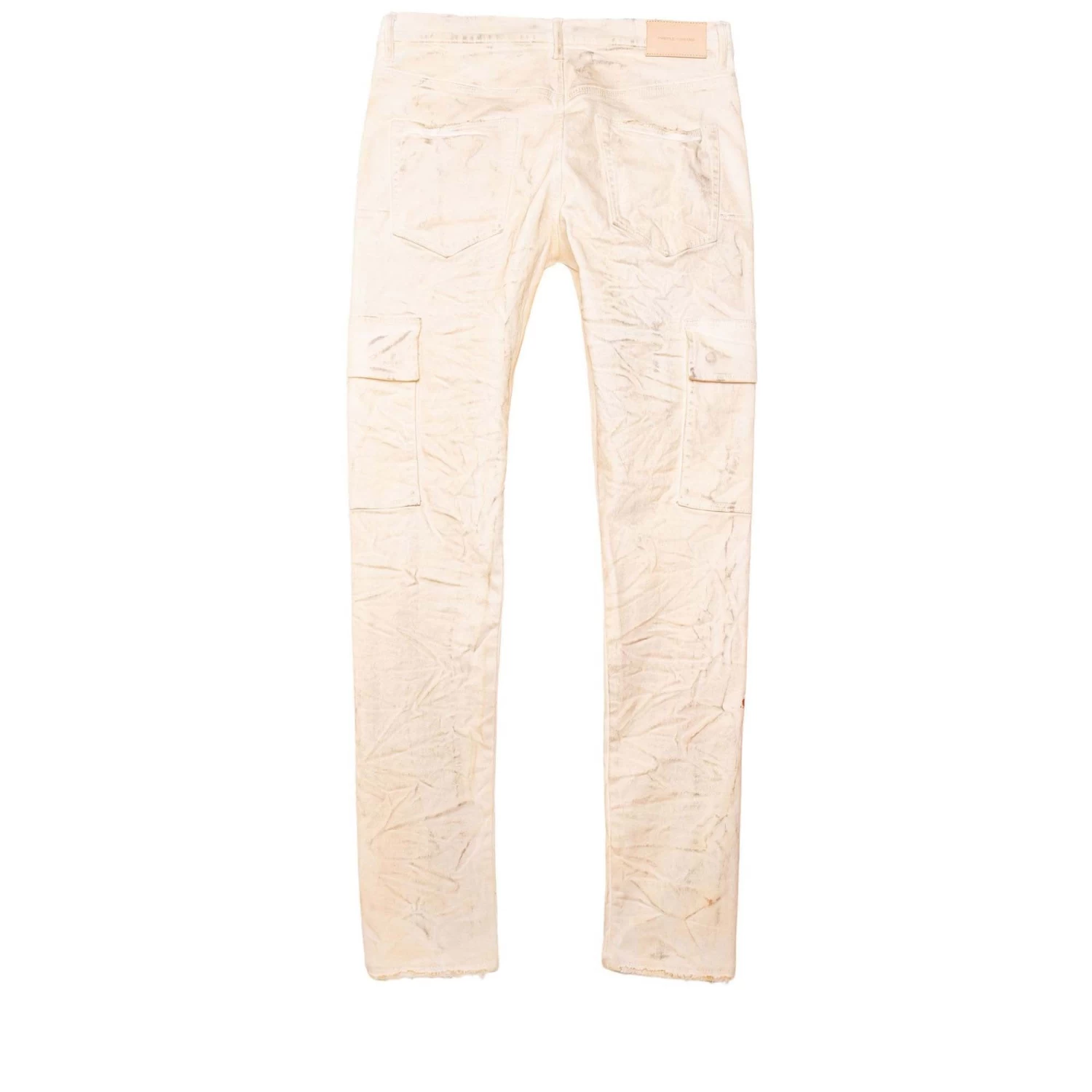 Purple Brand Mid Rise Slim Jean - White Dirty Cargo 4 Purple Brand Mid Rise Slim Jean - White Dirty Cargo - Image 2